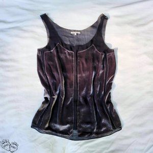 Velvet & Silk Blouse Tank